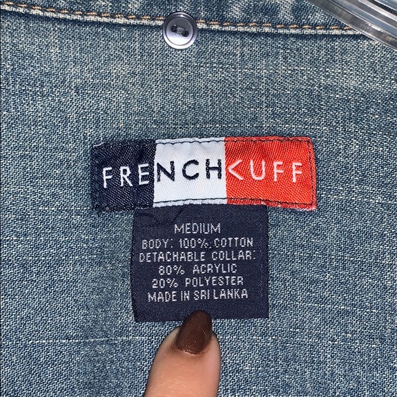 French Cuff Jean Jacket - Picture 10 of 10